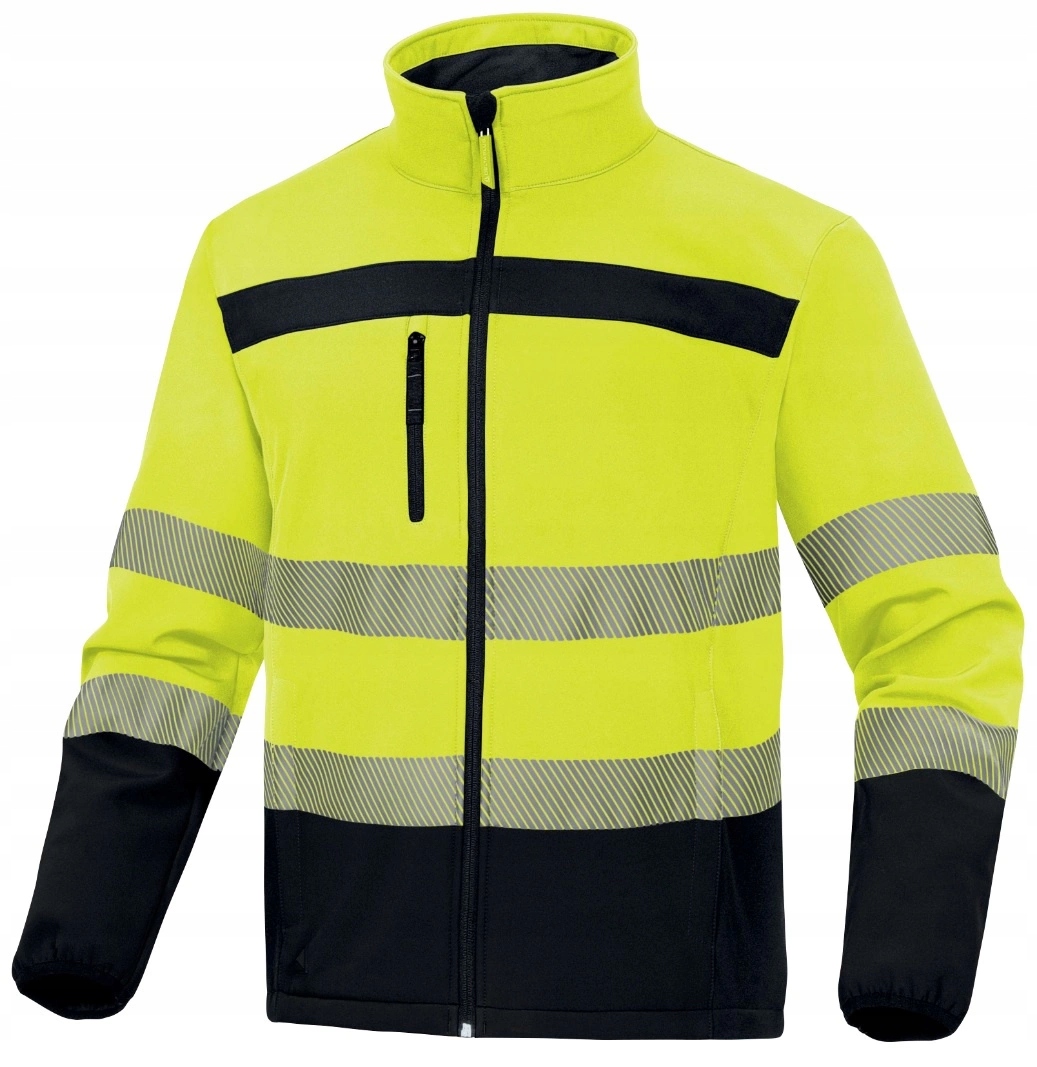 Softshell Lulea2 Hv żółty odblask z pasami M