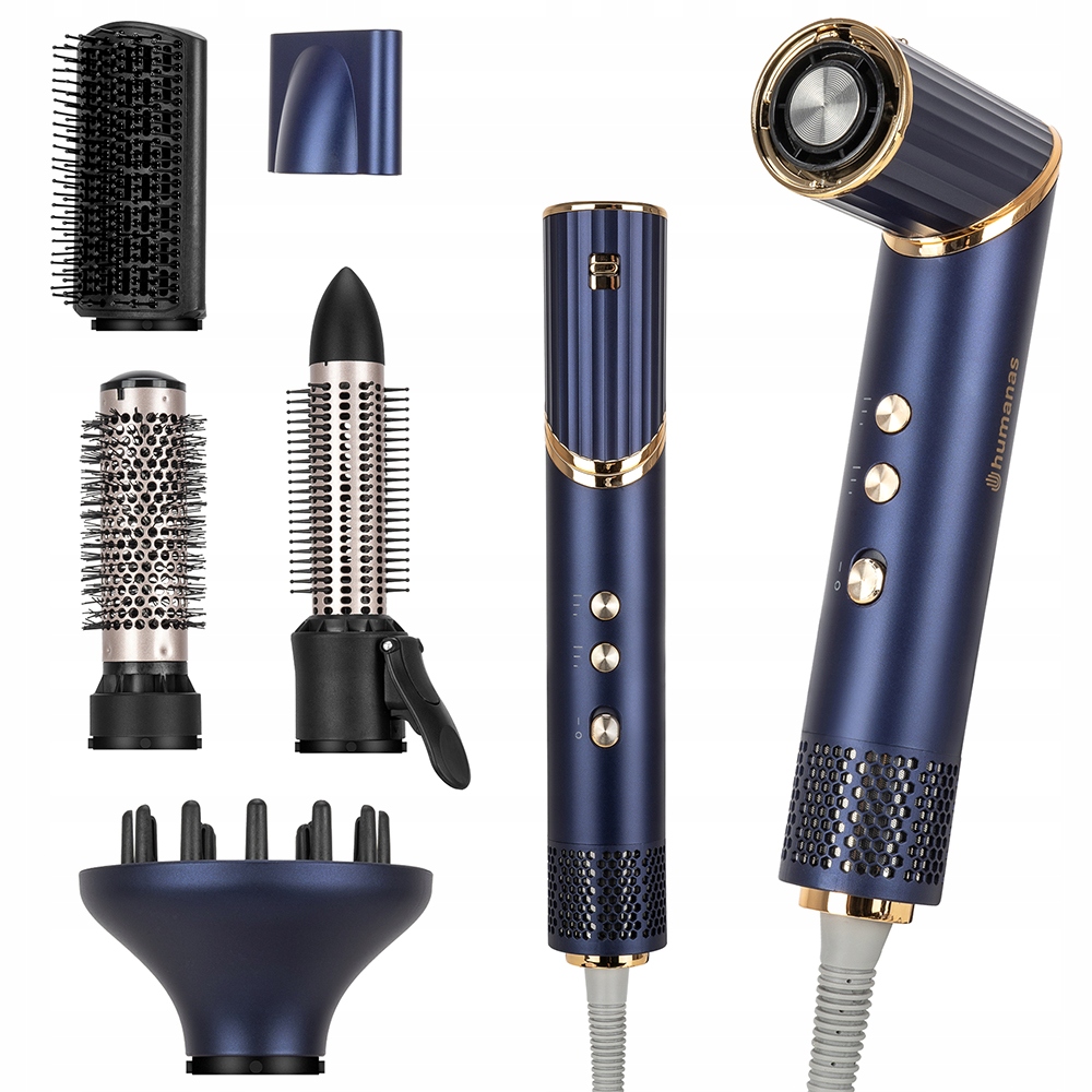 Sušička na vlasy s ionizáciou 5v1 1000W Studený prívod vzduchu 5 koncoviek