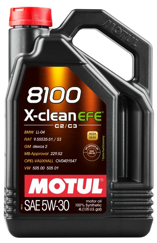 Olej silnikowy Motul 8100 X-Clean Efe syntetyczny 5W-30 4L Api Sn