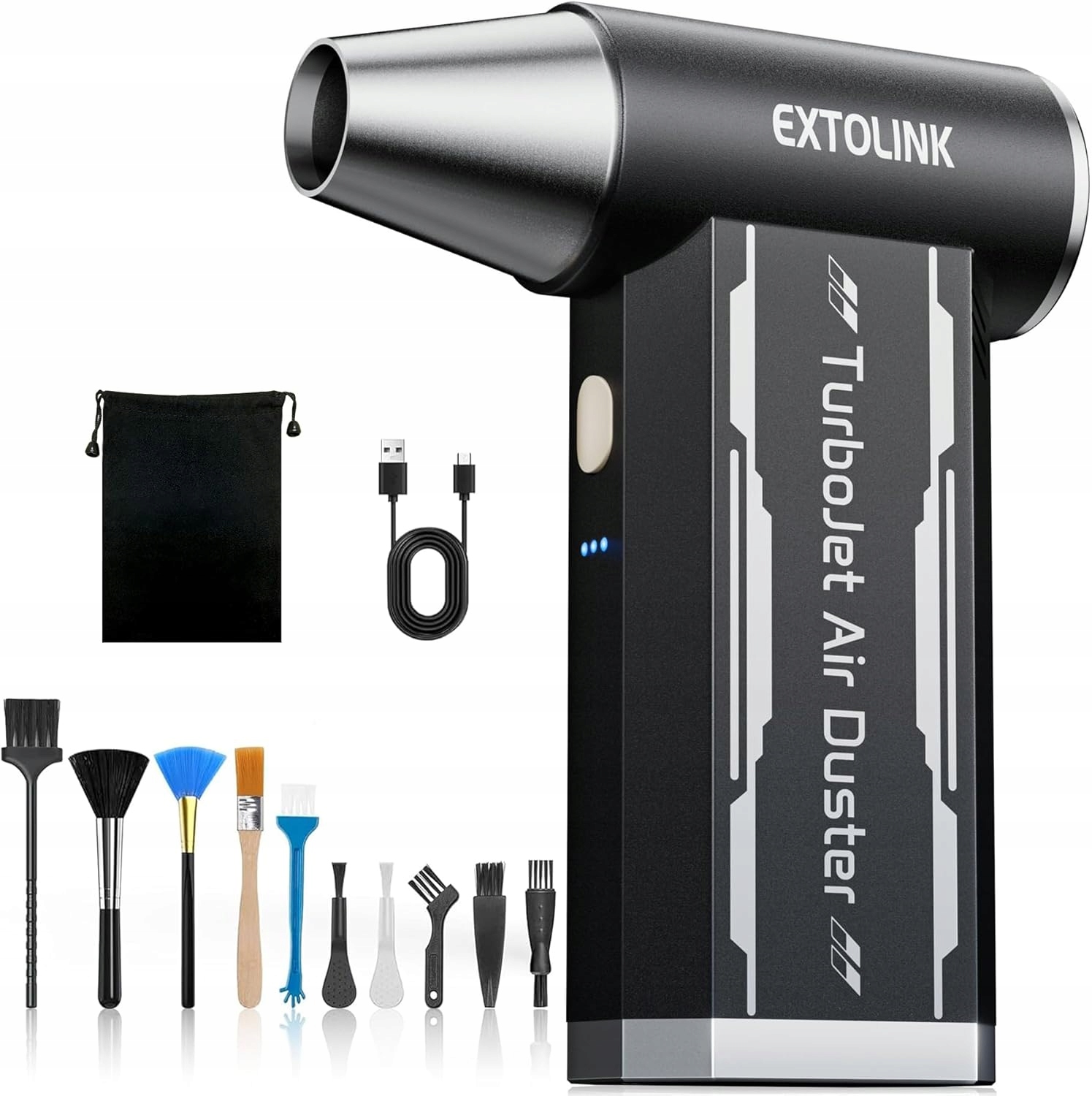 Elektrické Dmychadlo Extolink Turbojet Stlačený Vzduch 130000 Ot/min 8000 Ot/min