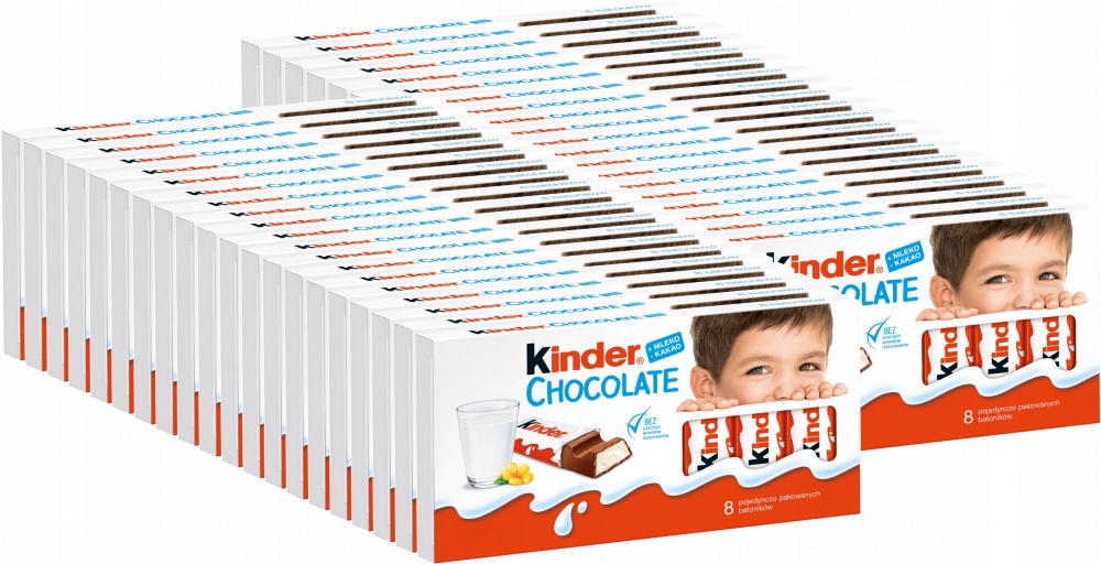 Kinder Chocolate Batoniki 8 sztuk 100 g x40