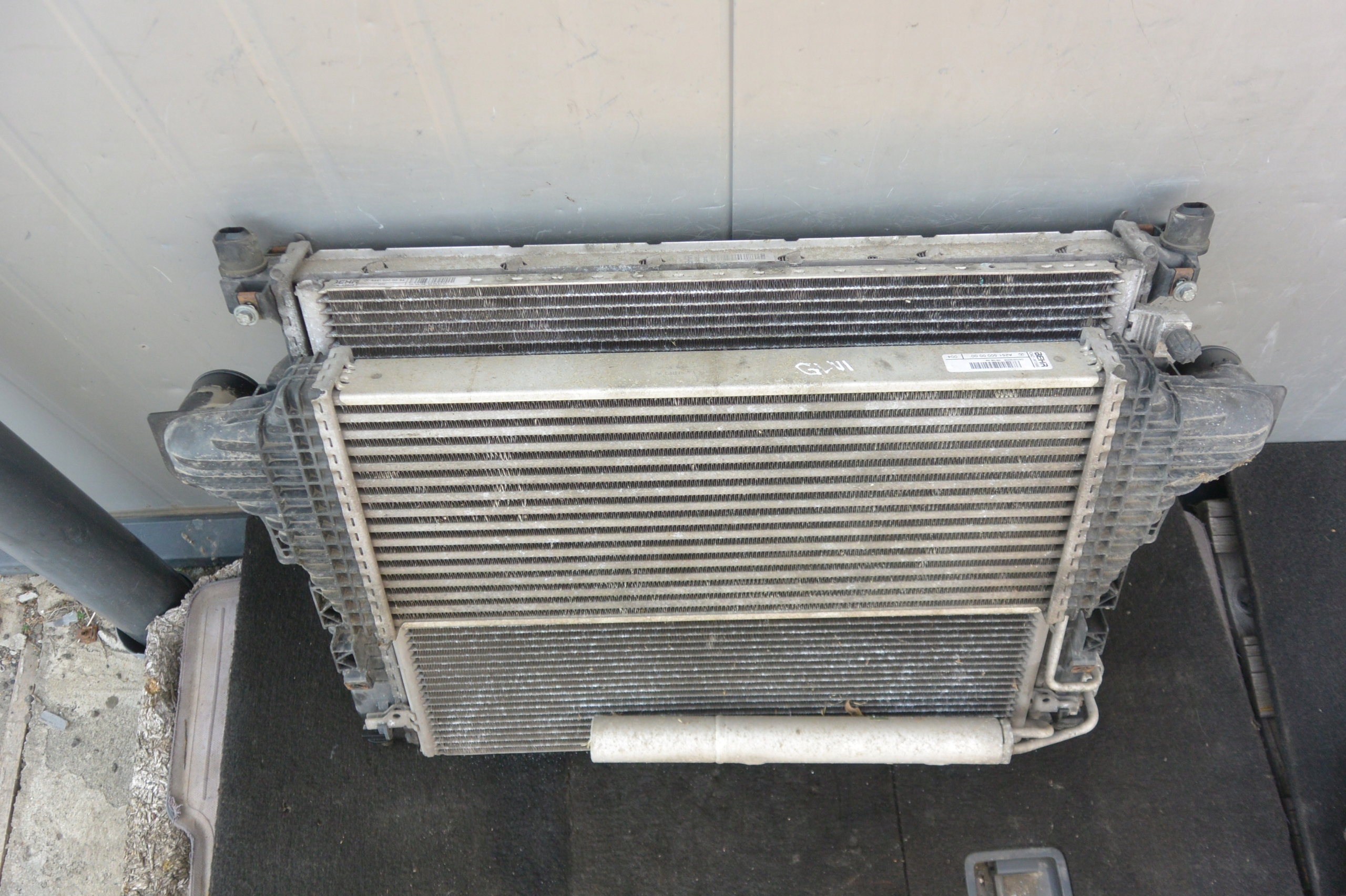 MERCEDES ML GL R-KLASA 251 164 LIFT KOMPLET CHŁODNIC 3.0 V6 642 CDI 320 Numer katalogowy części A1645001900 // A2515000503