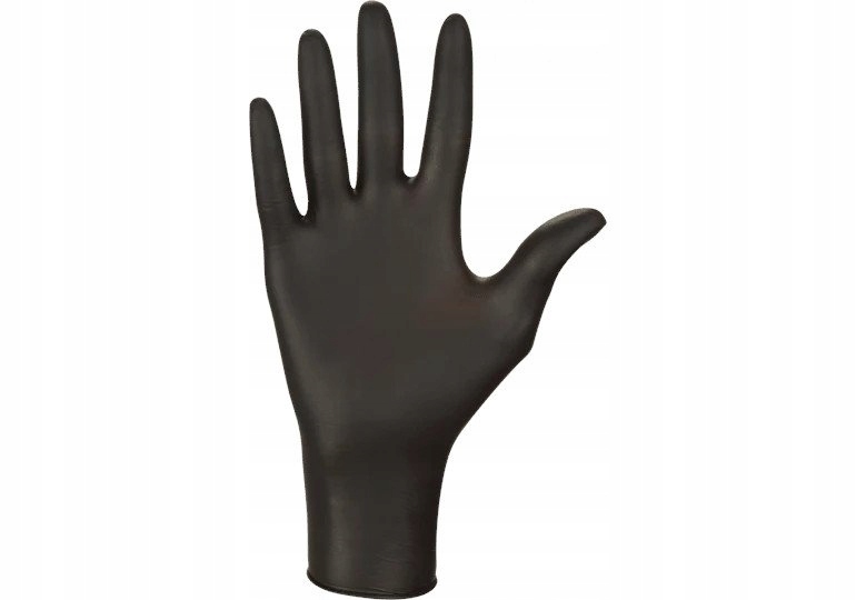 

Rękawice Ochronne Nitrylowe XL Black 100SZT