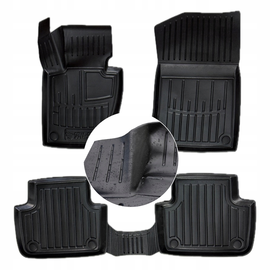 Gumové rohože stěračů Bmw X3 E83 2004-2010 Korytka Ud