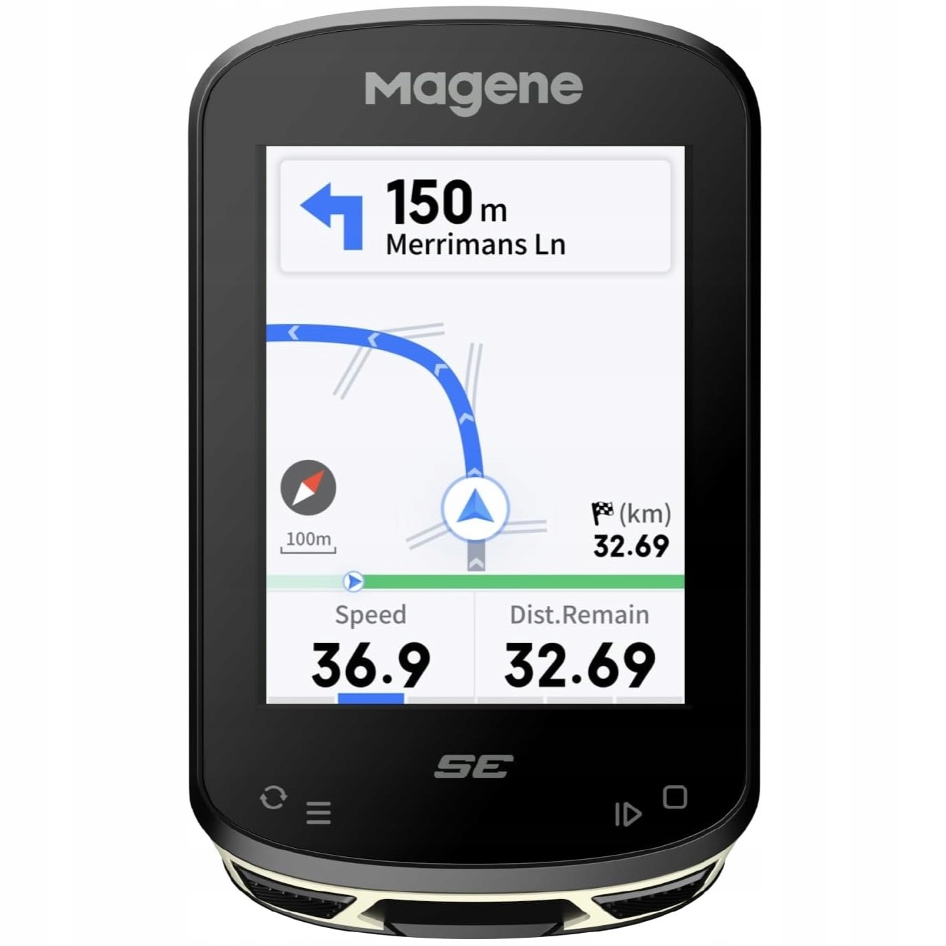 Počítač na kolo s barevným displejem Gps Wifi Bluetooth Ant+ aplikace polština