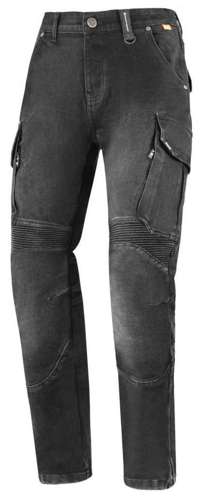 Seca Square II Čierne Džínsy, Pánske Motocyklové Nohavice, Čierne