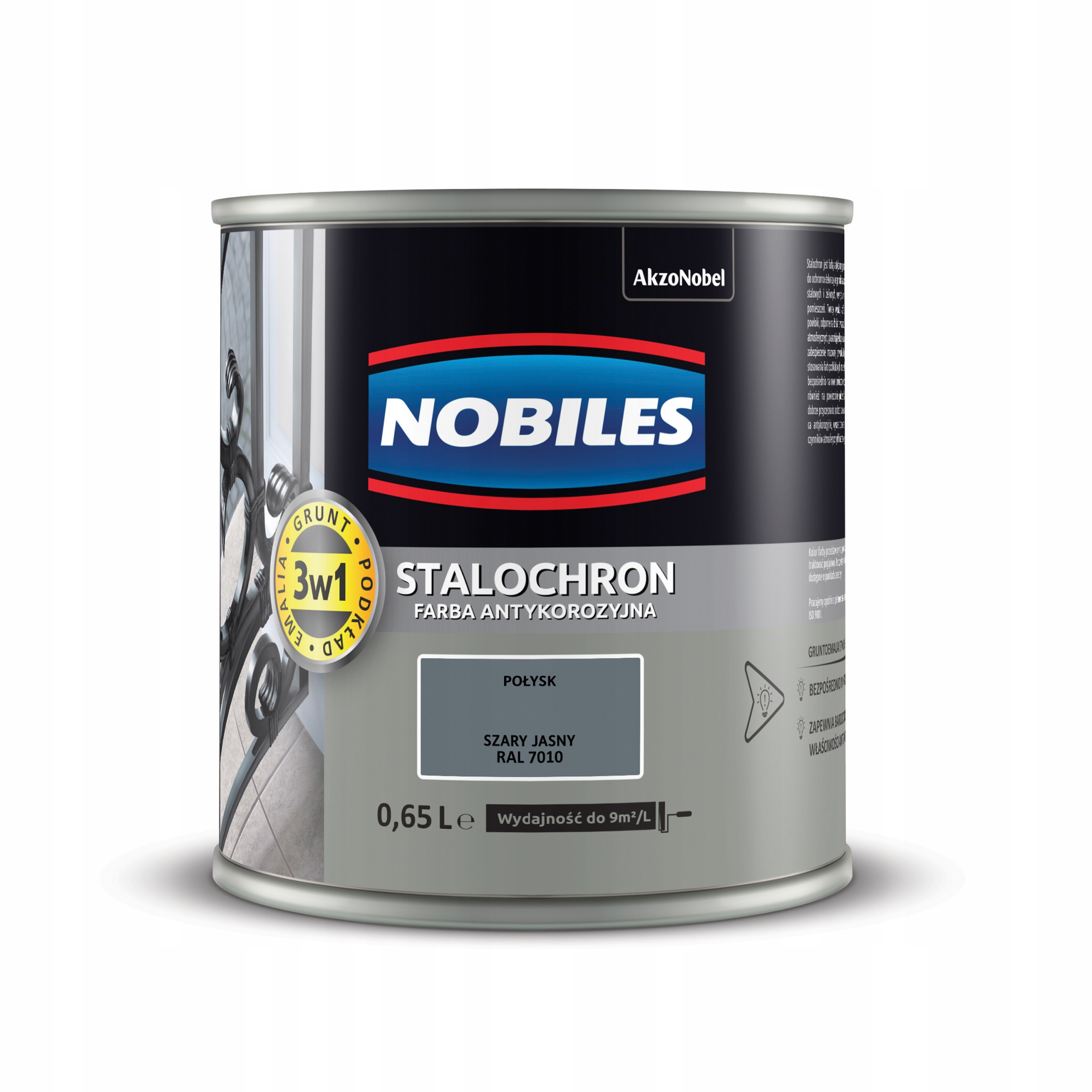 

Stalochron Nobiles Farba na rdzę Szary Jasny 0,65L