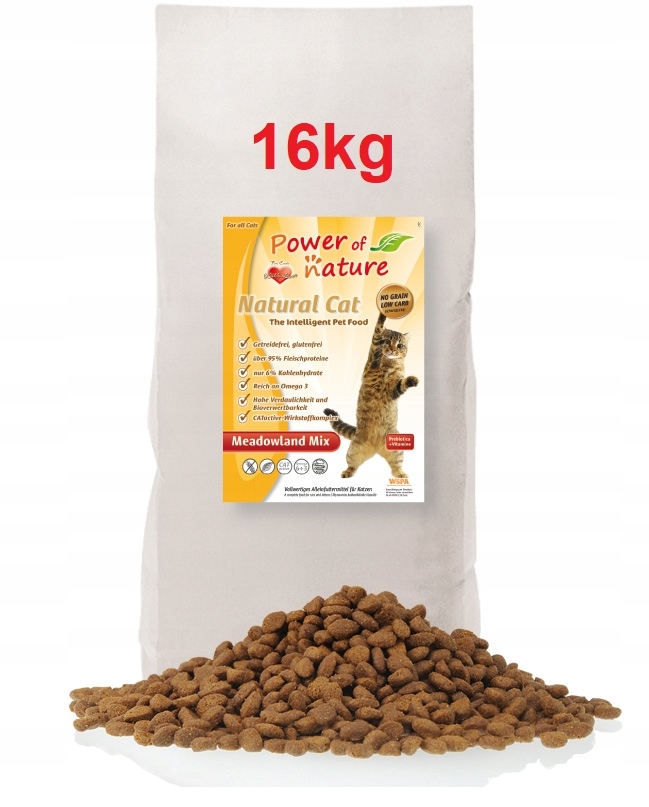 Power Of Nature Natural Cat Meadowland MIX 15kg 1kg Gratis! (16kg)