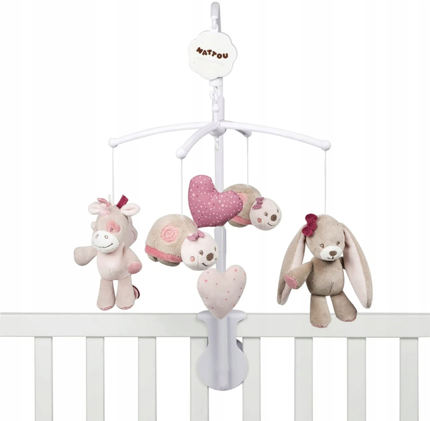 NATTOU KARUZELA DO ŁÓŻECZKA Z POZYTYWKĄ MECHANICZNĄ