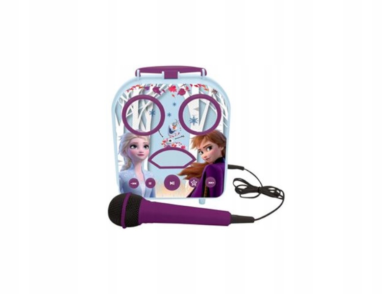 Lexibook Frozen Kraina Lodu Zestaw Karaoke dla dzieci z mikrofonem BTC050FZ