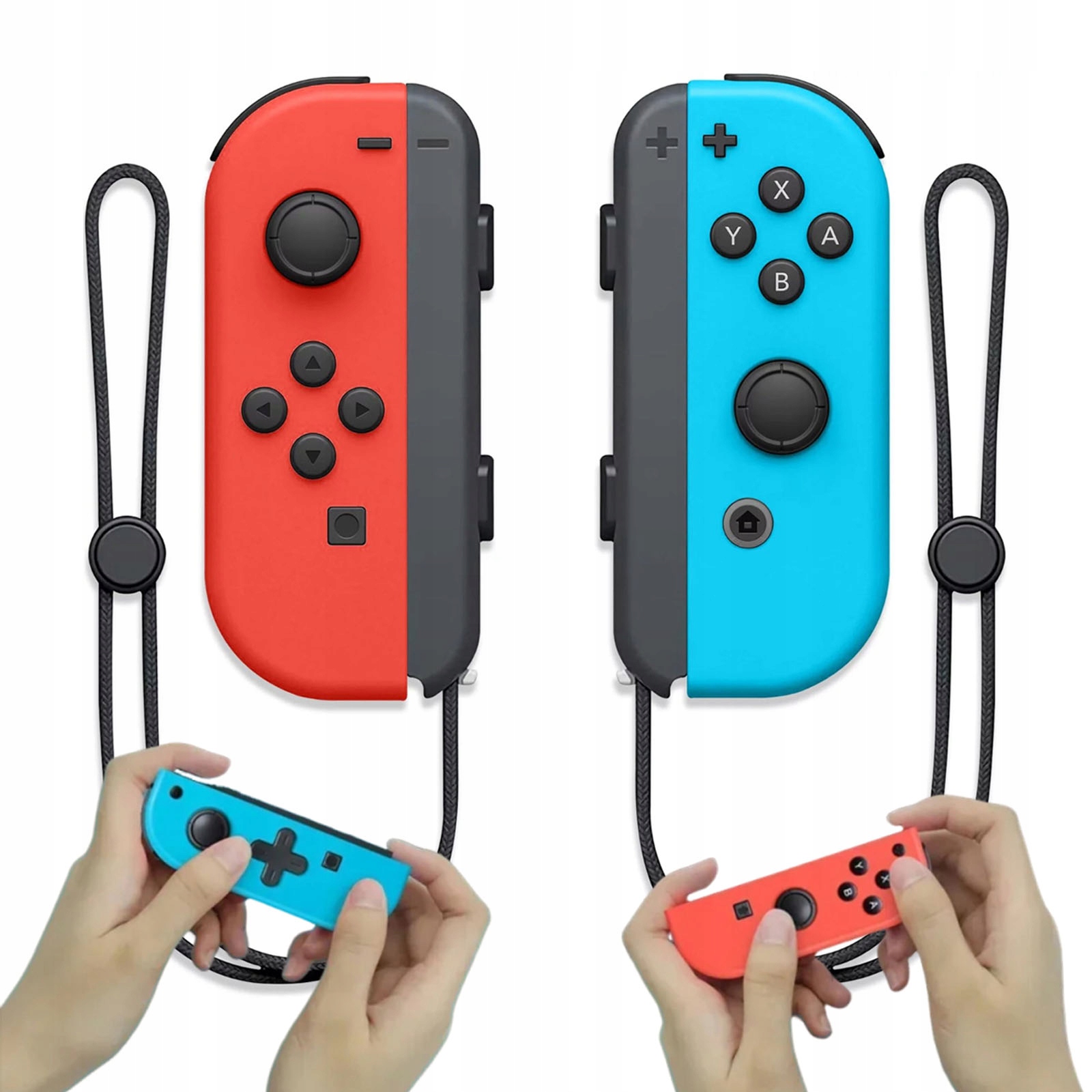 Joy Pad do Nintendo Switch Led Bezprzewodowy Gamepad Czerwony+niebieski
