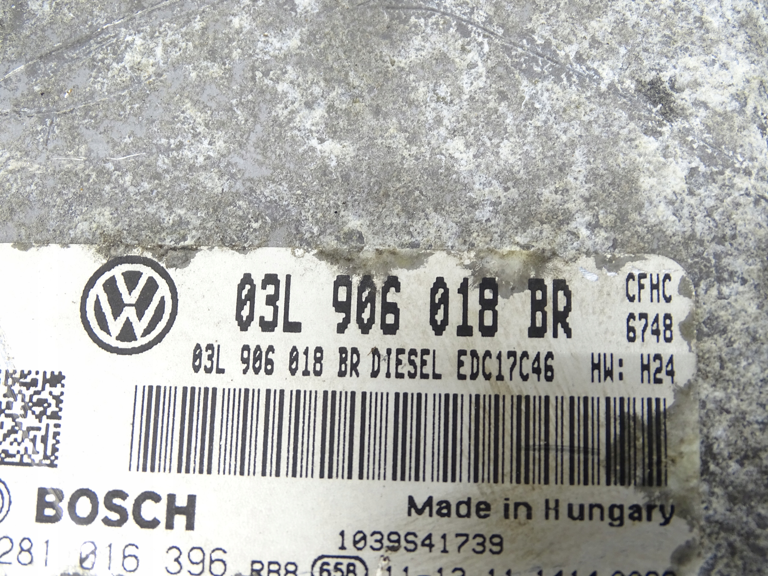 control unit of the engine computer SKODA YETI 2.0TDI 03L906018BR