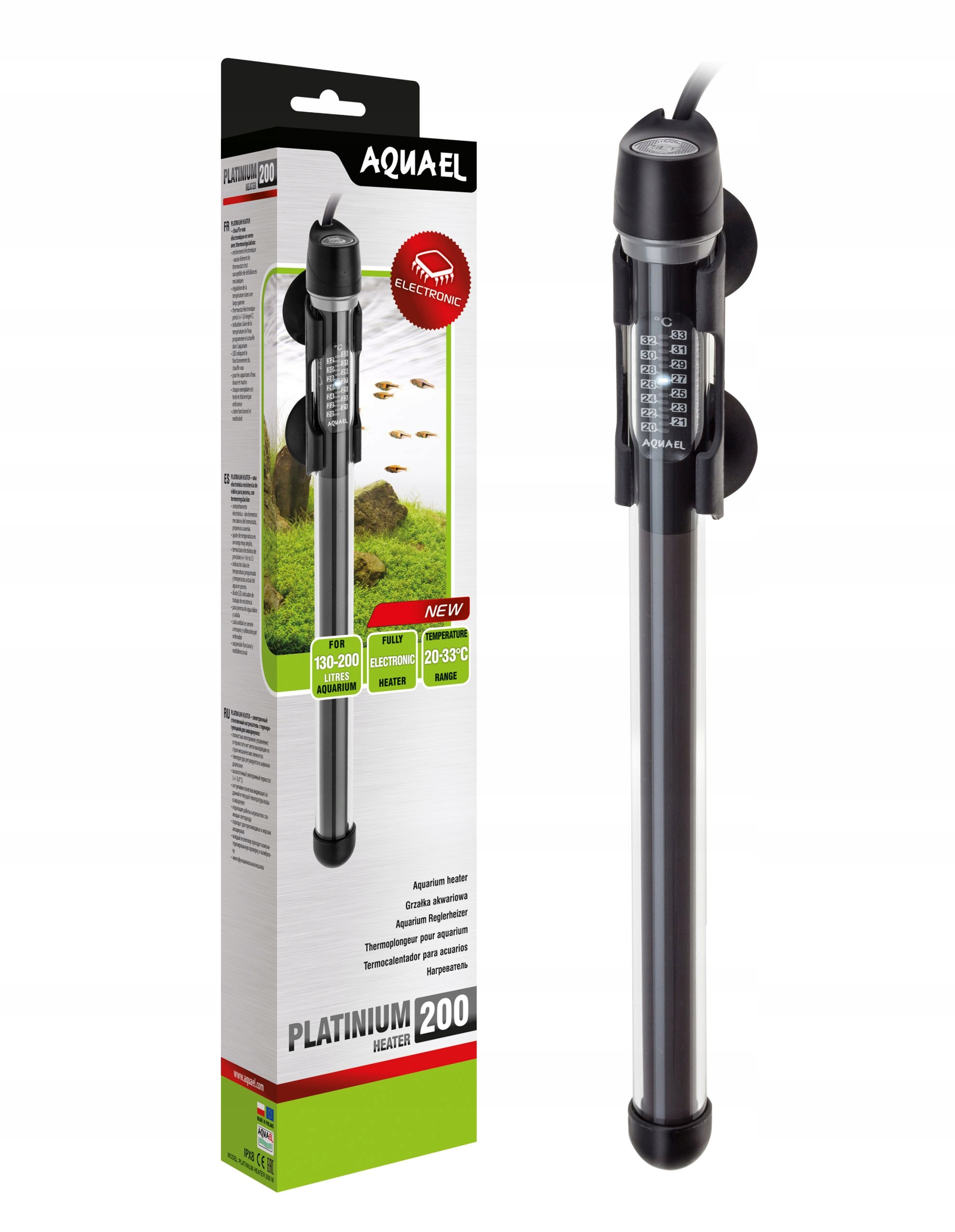 

Aquael Platinium Heater 200W Grzałka Do Akwarium