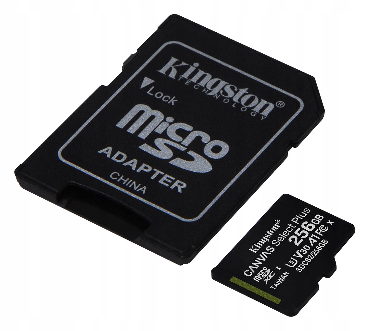 Karta pamięci microSDXC Kingston 256GB Canvas Select Plus V30 U3 + Adapter EAN (GTIN) 740617298710
