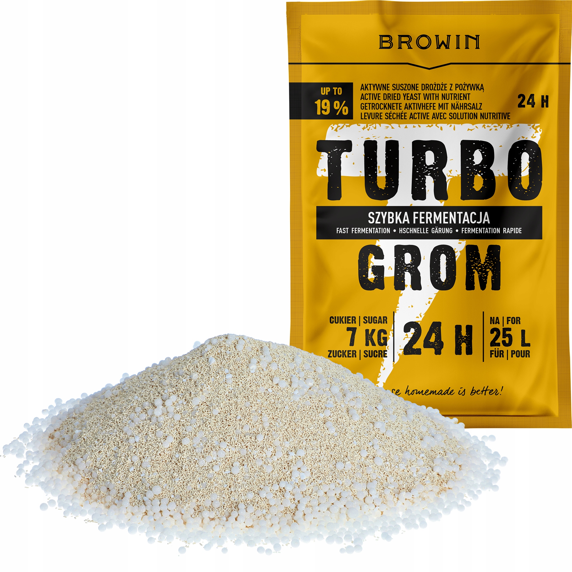 Дріжджі лікеро-горілчані Turbo Grom 24h BROWIN 180 г