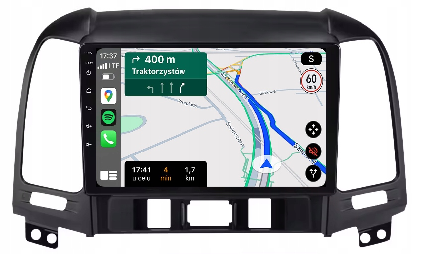 Hyundai Santa Fe 2006-2012 Rádio Navigace Android Carplay Duduauto