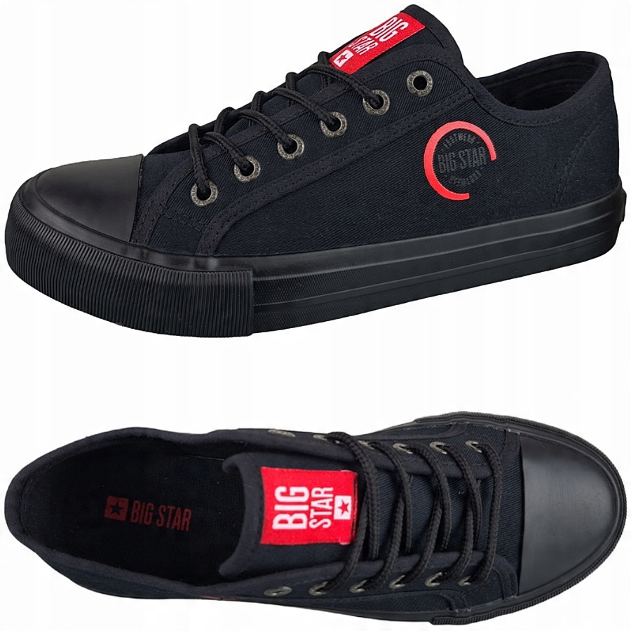 

Oldskulowe trampki Big Star czarne HH274121 40