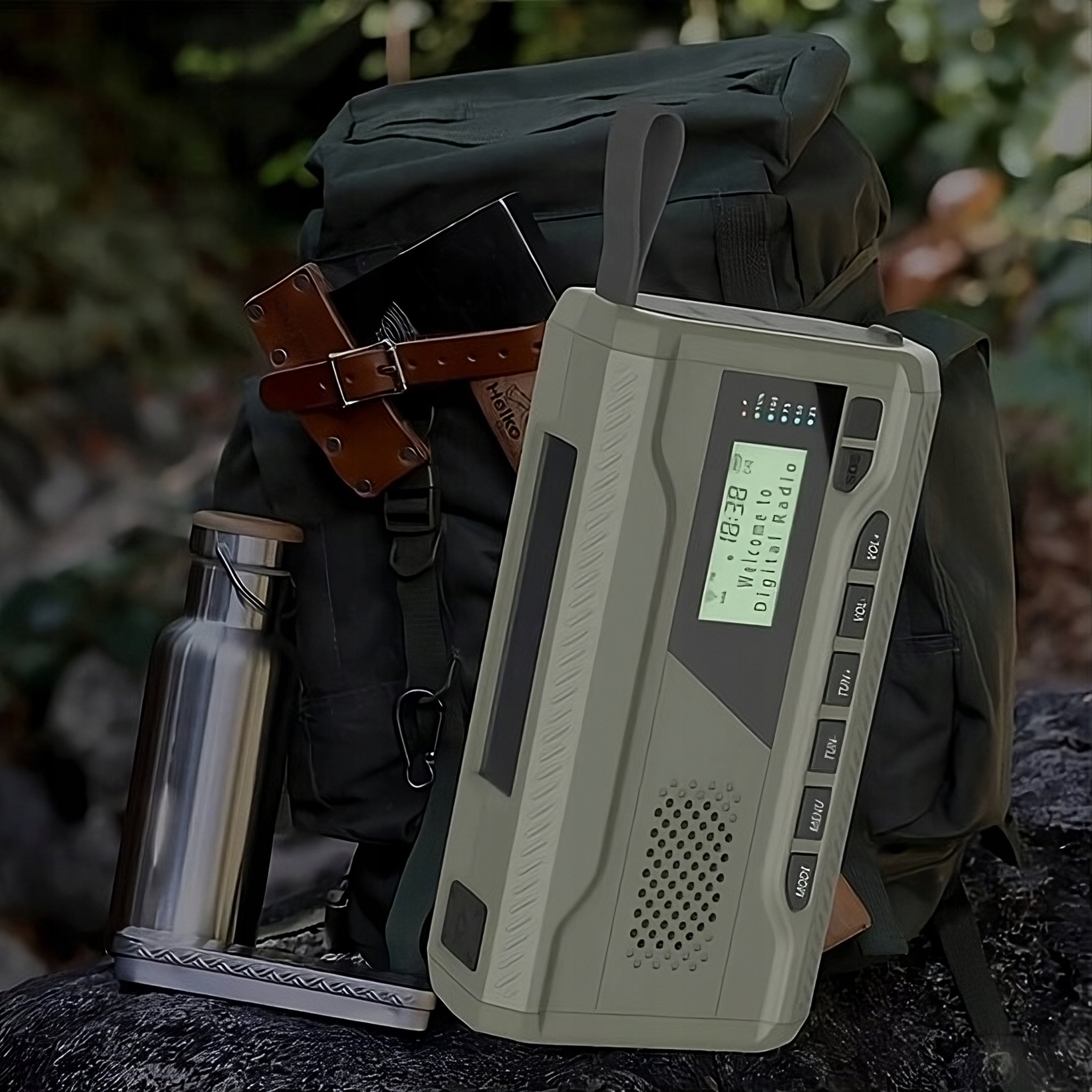 RADIO SOLARNE AWARYJNE POWERBANK 4000mAh MOCNA LATARKA DYNAMO FM AM SOS Marka Manta