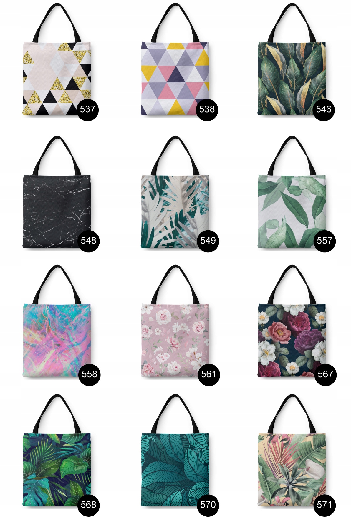 MOCNA TORBA NA ZAKUPY WODOODPORNA 100 WZORÓW! Płeć uniseks