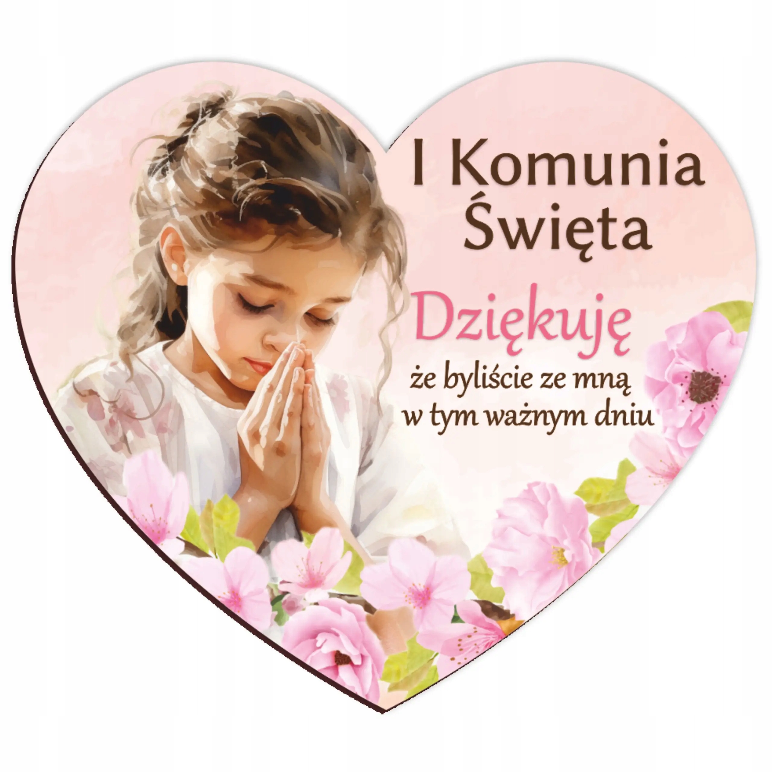 Podziękowanie dla gości Pierwsza Komunia Święta magnes piękny miły prezent Marka Sarts