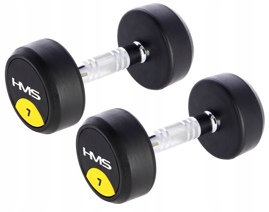 Hantelka Pogumovaná Závaží pro trénink fitness cvičení 2 x 7 kg