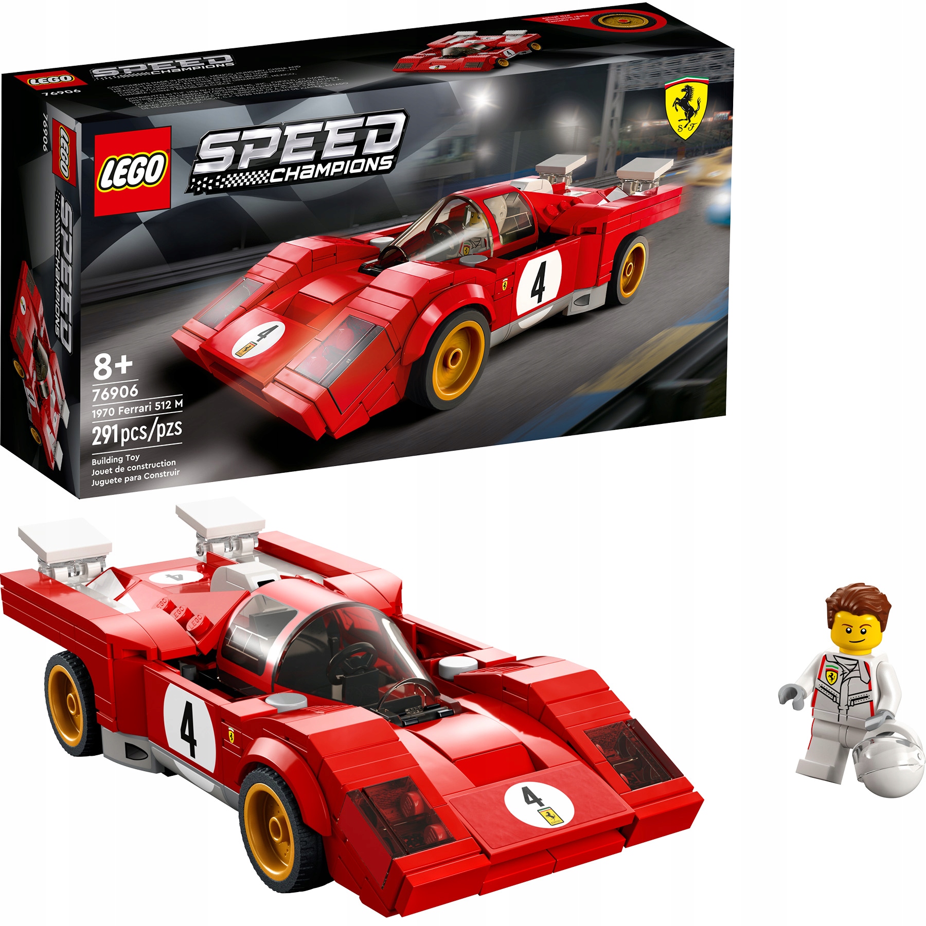 Lego Speed Champions 1970 Ferrari 512 M Klasické Ferrari ze 70. let 76906