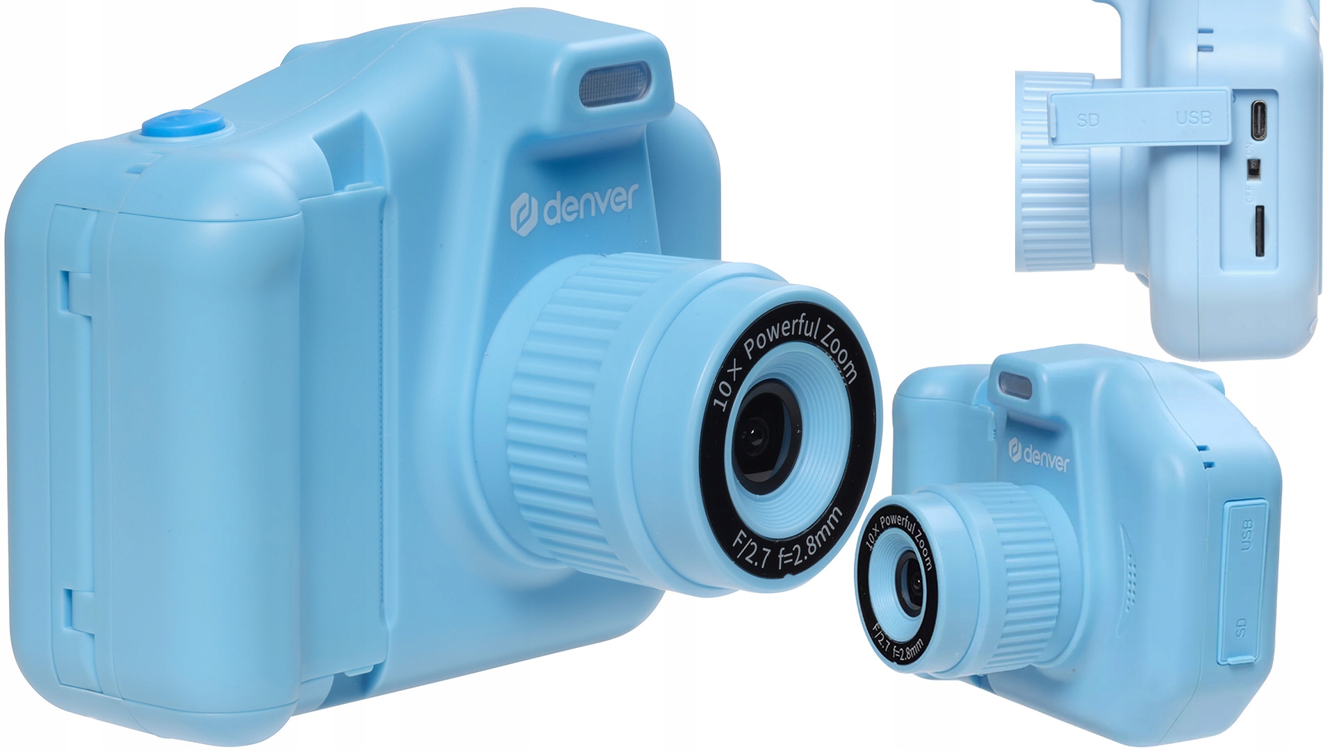 DENVER Aparat fotograficzny LCD z drukarką + 64GB + 3 rolki ZDJĘCA FILMY Zoom optyczny 0