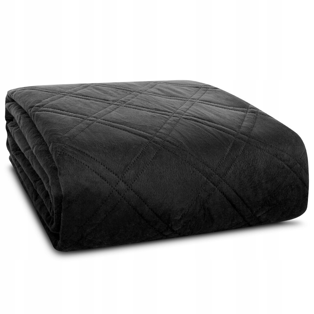 Dekorativní přehoz Luiz 8 200x220 černý, geometrický vzor