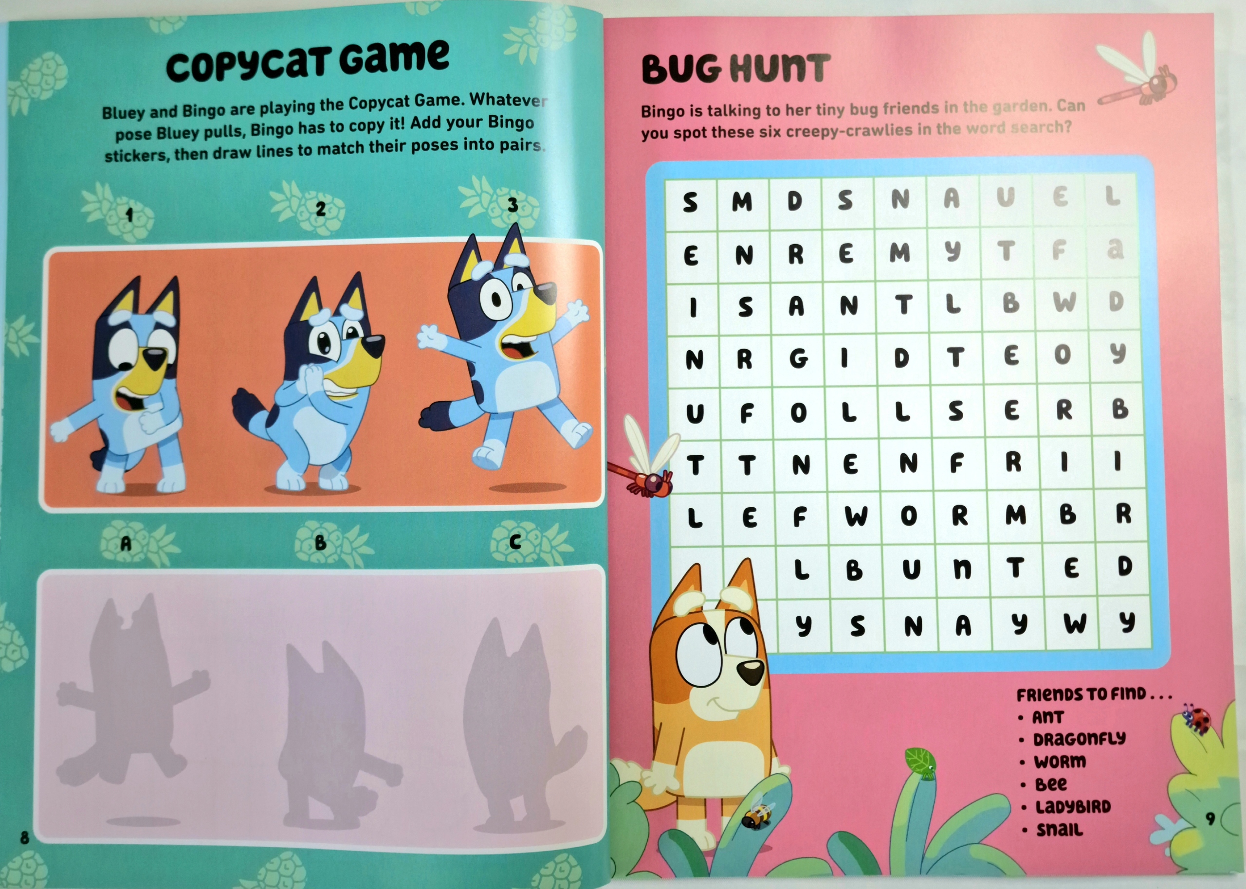 Bluey Zabawy z naklejkami Tytuł Bluey Activity book