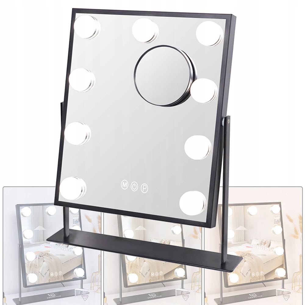 Zrcadlo Kosmetické Led zrcátko pro make-up 9 žárovek