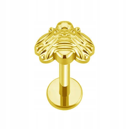 

Tytanowy kolczyk labret helix pszczoła 1,2/6