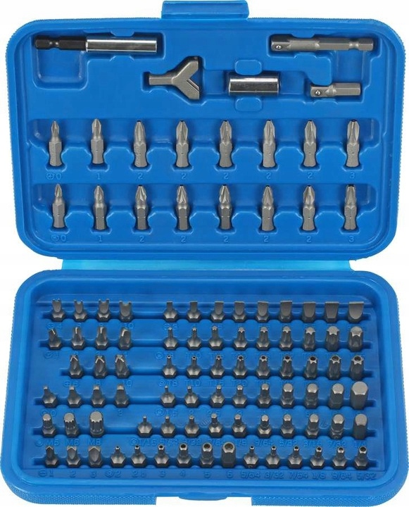 Zestaw bitów do wkrętarki Condor 100 sztuk.