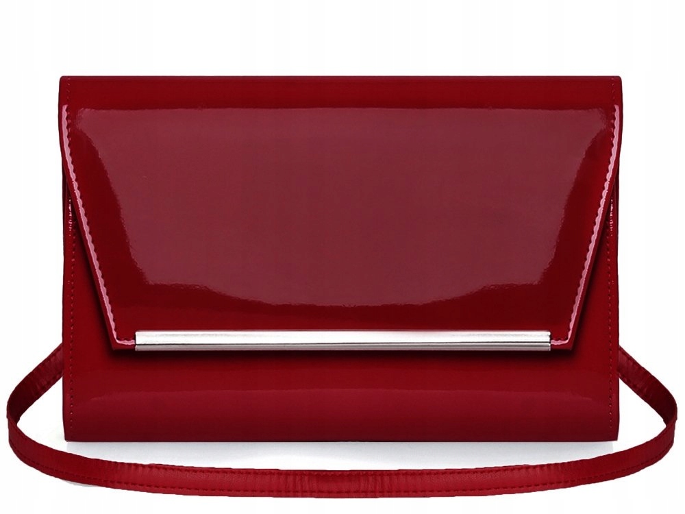 BORDOWA KOPERTÓWKA TOREBKA WIZYTOWA SOLOME M10 LAKIER Stan opakowania oryginalne