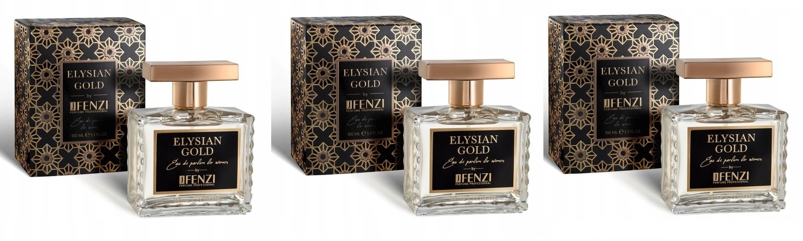 JFenzi Elysian Gold 3x100 ml parfémovaná voda