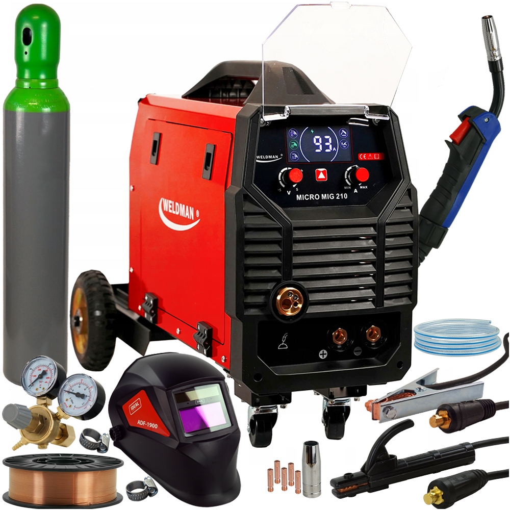 Spawarka Mig Mag Mma Weldman Micro Mig 210 Tig Mma 200A Flux Migomat 230V