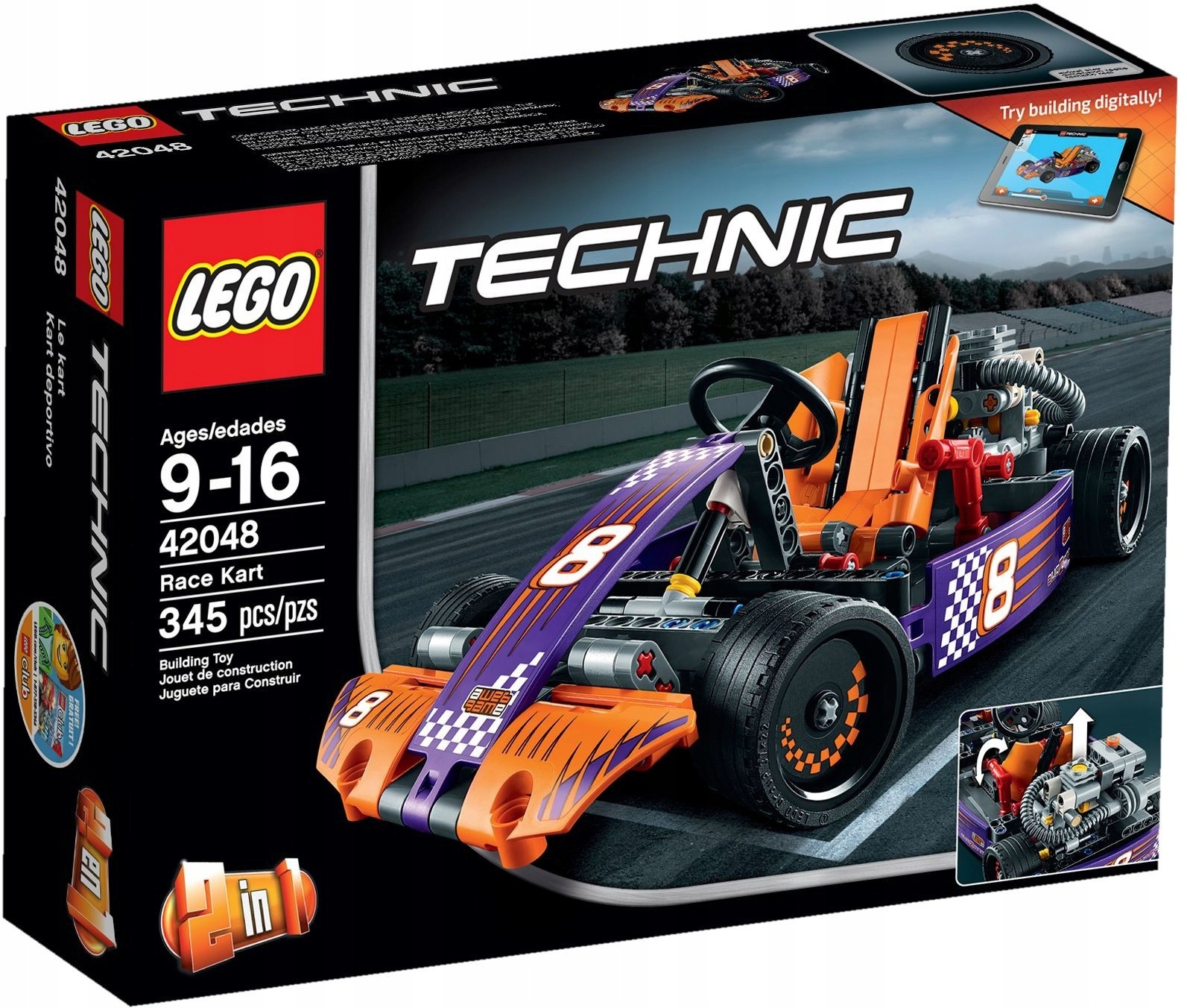 Lego Technic 42048 Motokára Nové