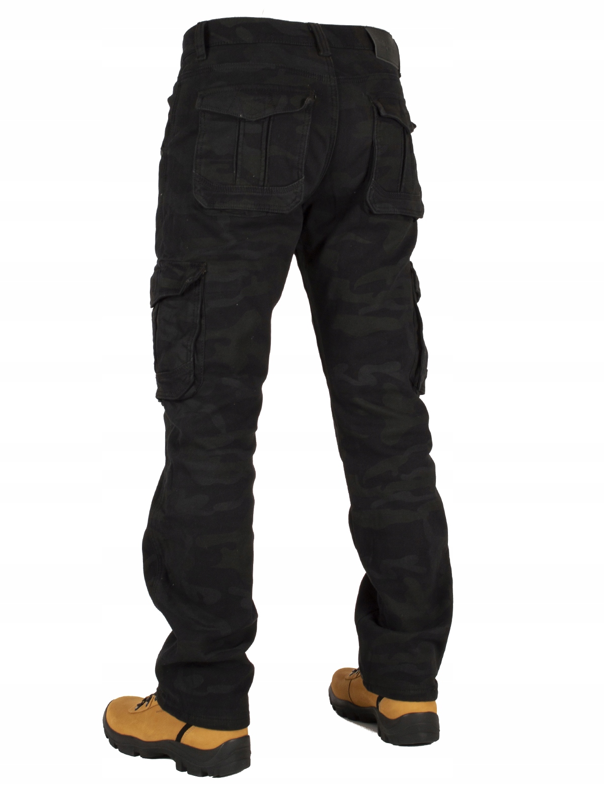 Spodnie męskie bojówki W:42 ocieplane moro robocze Rozmiar 42