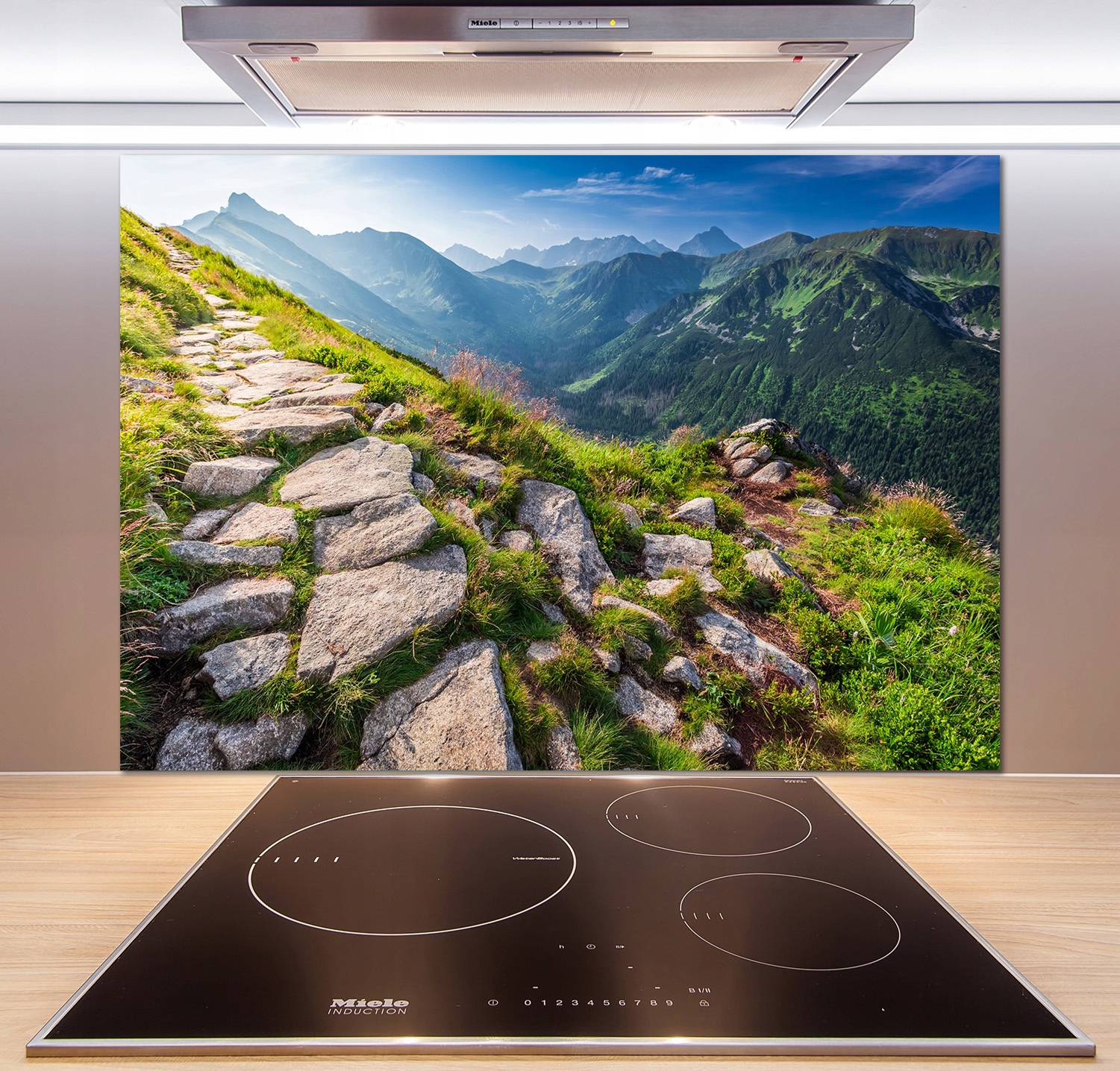 

Panel lacobel Wschód słońca Tatry 100x70 cm + Klej