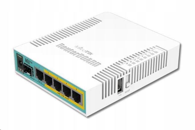 MikroTik hEX PoE Router 5x RJ45 1000Mb/s, 1x Sfp, 1x Usb RB960PGS
