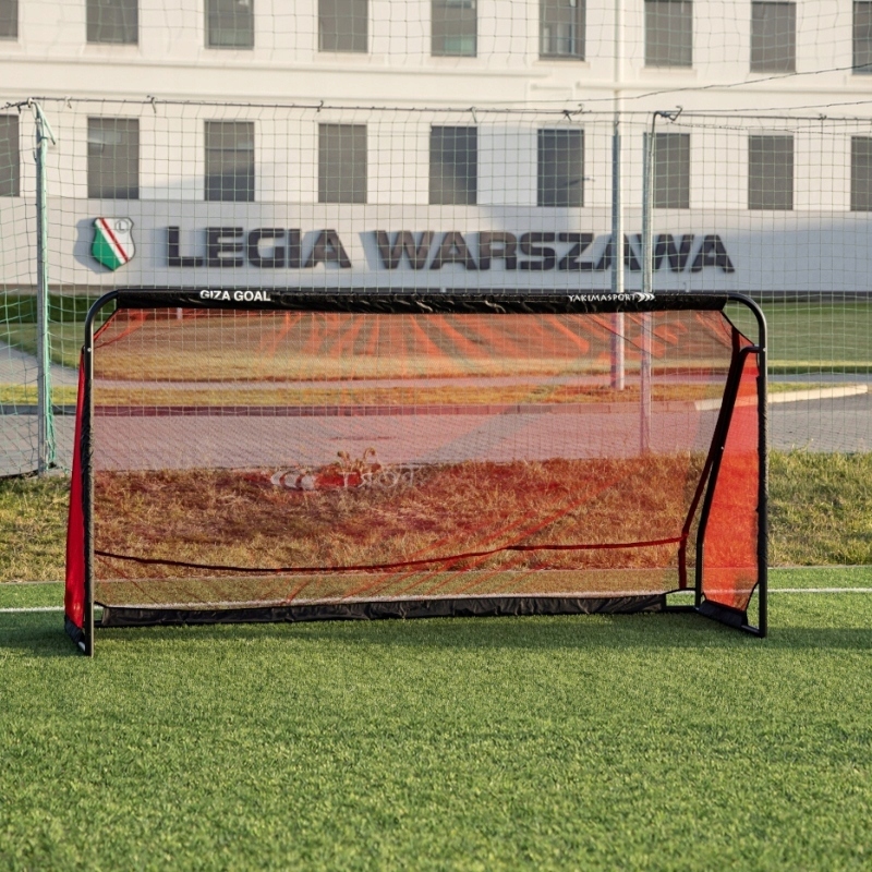 Siatka do bramki Giza Żak 3m x 1,55m 300cm x 155cm- różne Czerwony