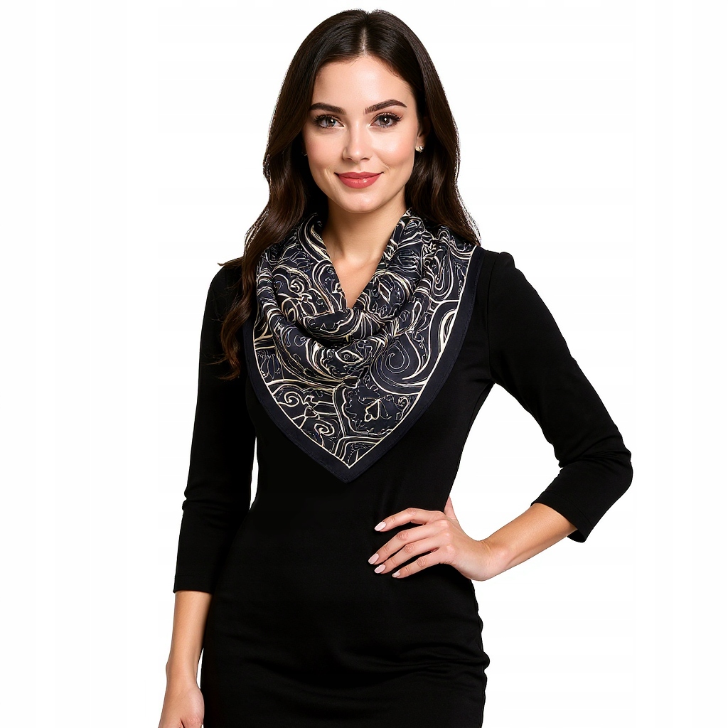 Hedvábný Šátek 100% Přírodní Hedvábí, Morušová Barva, Značka Kvality