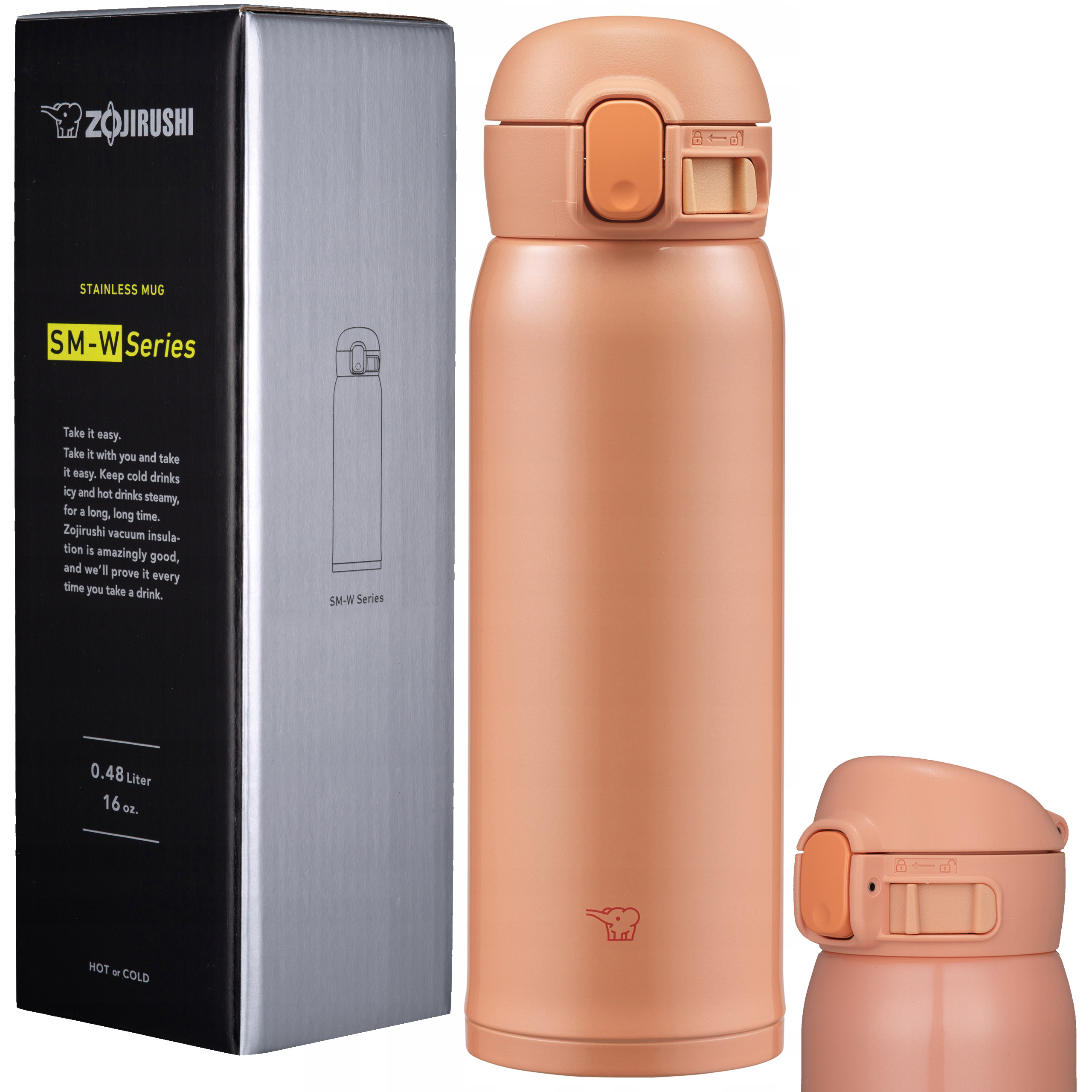 Termohrnek na čajovou kávu mimo domov Zojirushi SM-WR48E-DP 0,48L