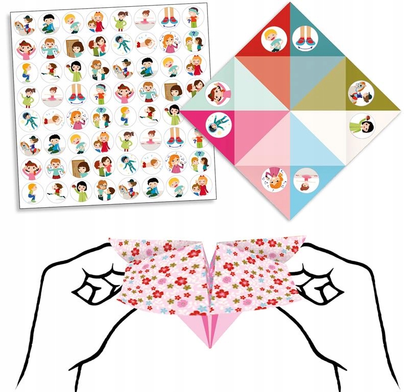 Origami Piekło - Niebo z zadaniami róż Djeco 6+ Bohater / Bajka brak