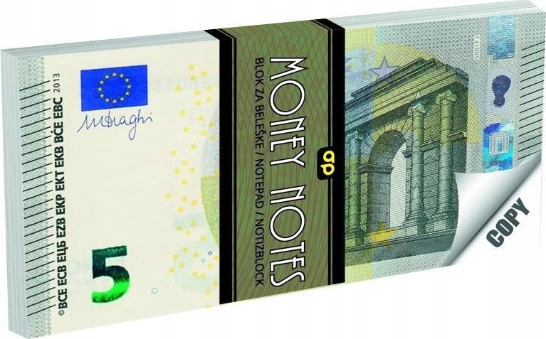 Notes 70 kartek 5 Euro Panta Plast
