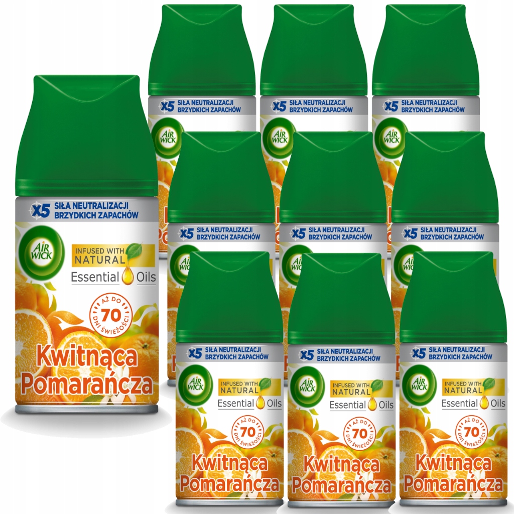 Levně Air Wick Náplně Do Osvěžovače Vzduchu Kvetoucí Pomeranč 10X 250ML