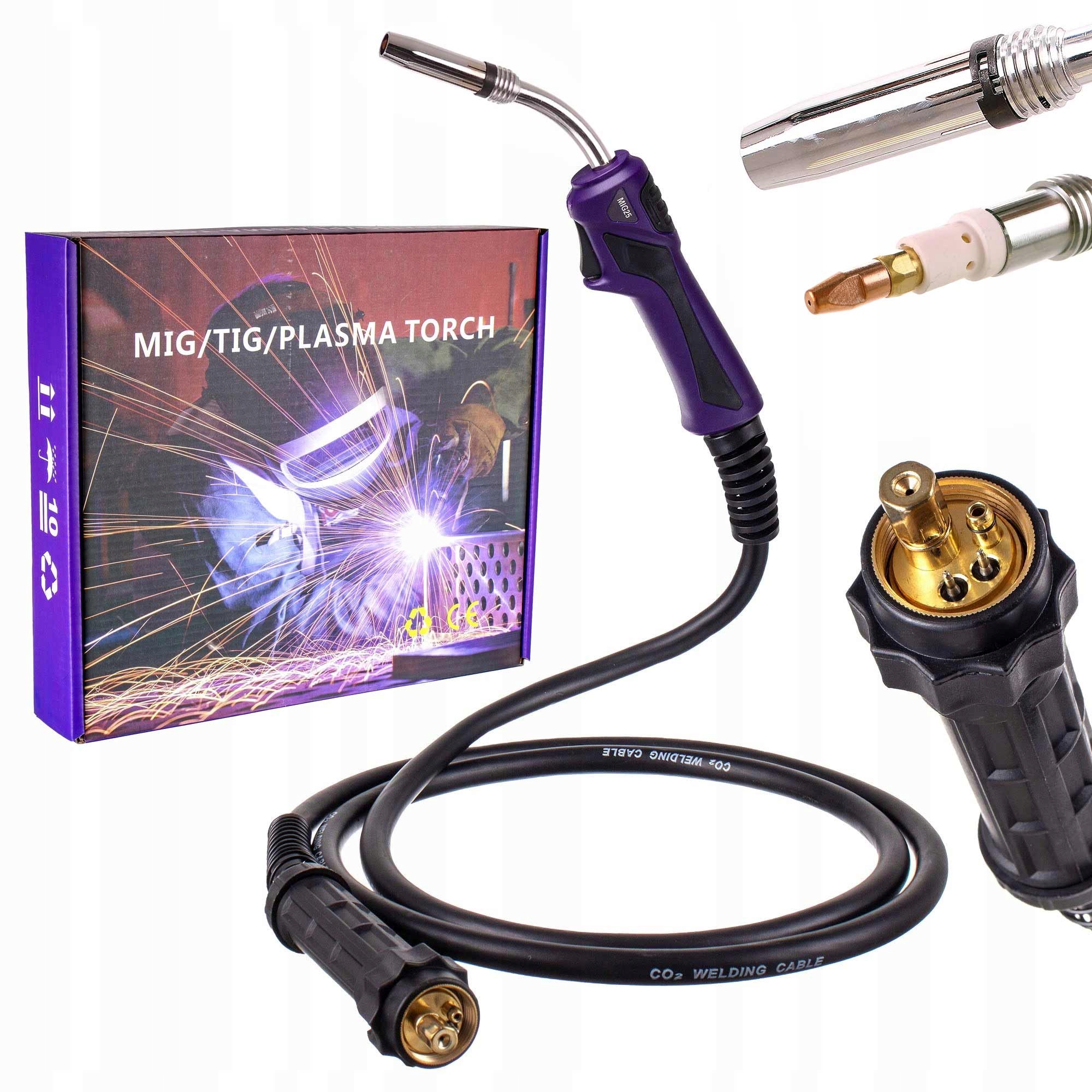 Uchwyt Spawalniczy 4m MB24 Mig Mag Eurozłącze Przegub Gniazdo Euro