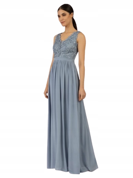 Apart Dlouhé Šaty S Krajkovým Výstřihem 40 6BA