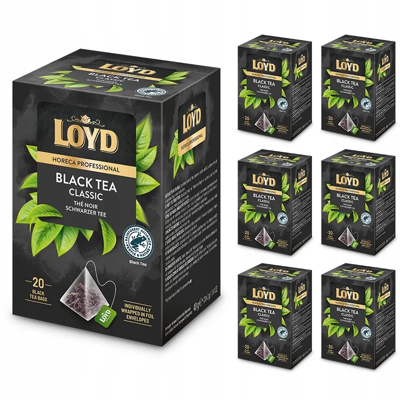 Zestaw 6 sztuk Ekspresowa Mocna Herbata Czarna Horeca Black Tea Loyd 20