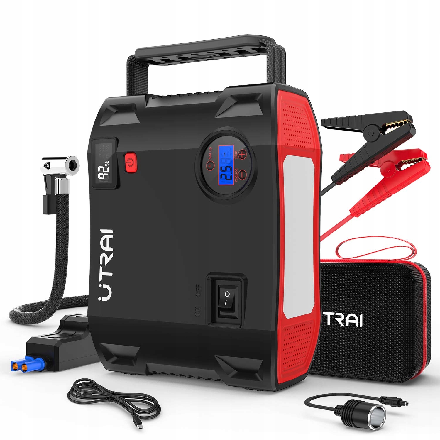 UTRAI Powerbank 7000A 27000mAh z Kompresorem i Latarką LED 1600 Lumen — miniatura 12