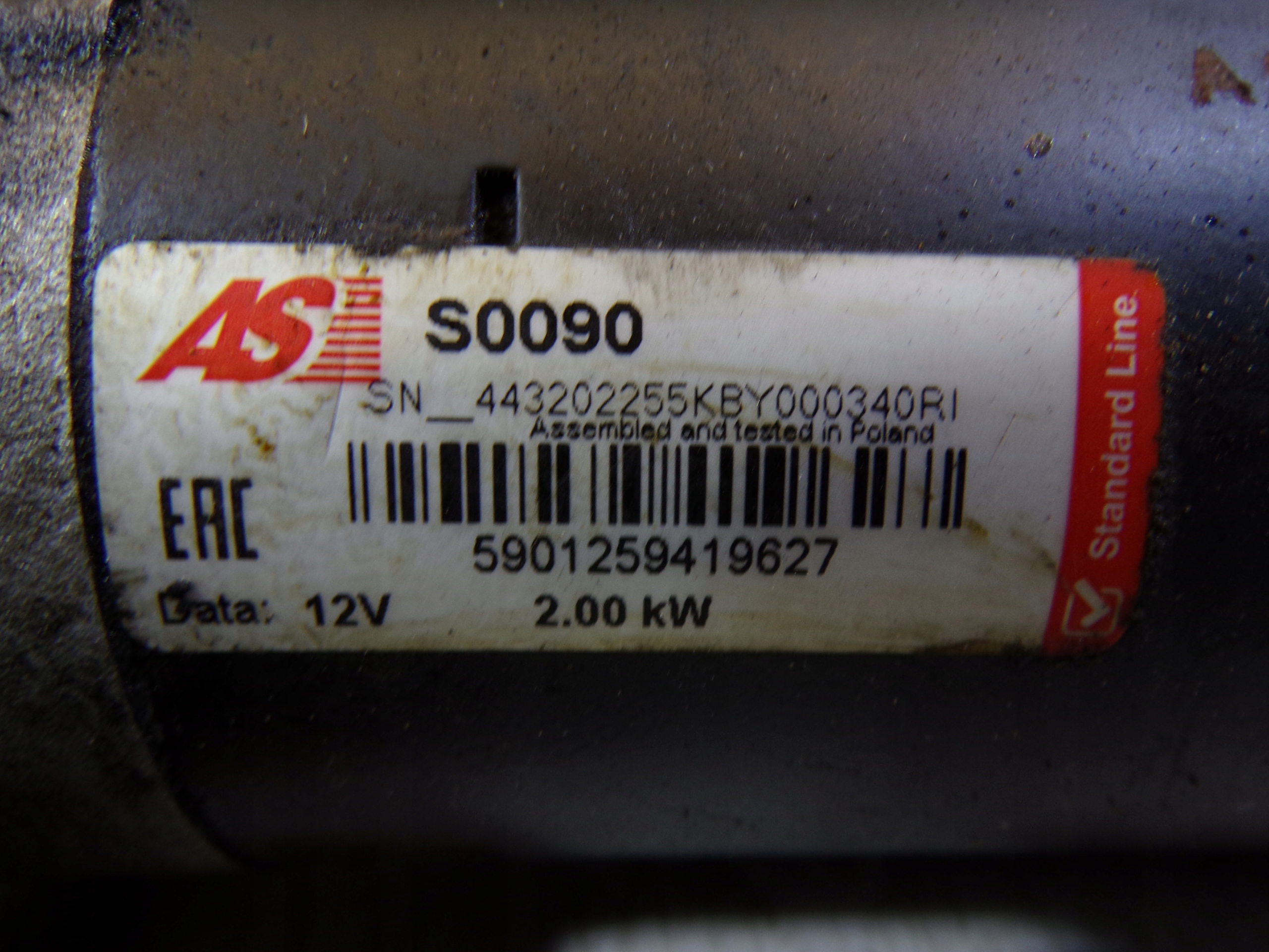 starter SEAT, SKODA, AUDI, VOLKSWAGEN 10 ZEBOW AS S0090